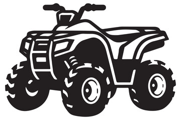 ATV All Terrain Vehicle Quad Bike Off Road Illustration