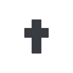 Religious cross vector icon