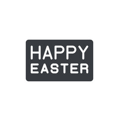 Happy Easter vector icon