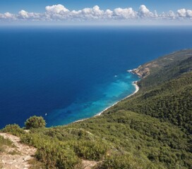 Fototapeta premium view from the sea