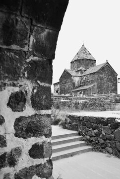 Sevanavank. Scenic view of an old Sevanavank church in Sevan, Armenia. 