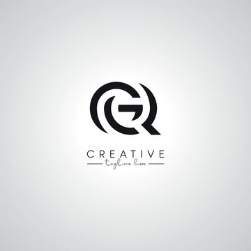 GQ QG Letter Modern Unique Logo Design. Initial Based Monogram Template.