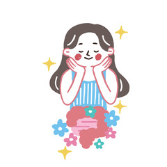 腸内フローラが整っている女性