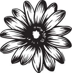 April month flowers silhouette design vector