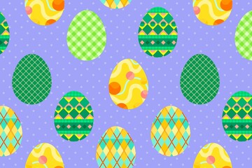 Easter celebration background, festive egg pattern