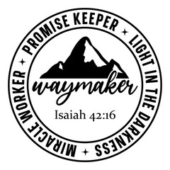 Waymaker promise keeper light in the darkness SSvg
