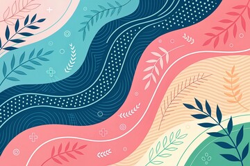 vector illustration of an abstract floral background