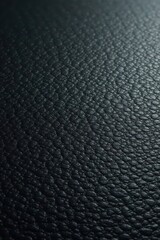Smooth black leather, fine grain, subtle light reflection , leather texture, shiny