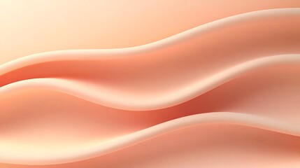 Fototapeta premium A smooth, flowing texture in soft peach tones, evoking a sense of calm and fluidity.