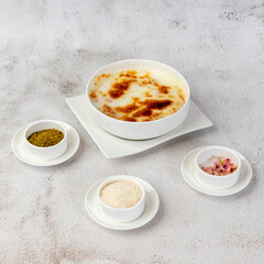 Different food of breakfast, main course, mojito, coffee, sweets, dessert, pizza, pasta,afternoon tea, cake, ice cream, bread, soft drinks, sandwich, tea and more with a pure background