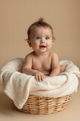 bebes feliz y sonriente