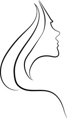 woman face silhouette