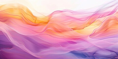 Fototapeta premium Abstract vivid colorful wave flowing express dreamy texture. Seamless texture vividness pastel swirling convey sense of gentle and soft emotion scene perfect for effect and graphic design. AIG51.