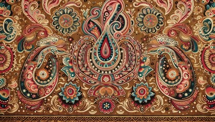 Decorated with traditional paisley patterns