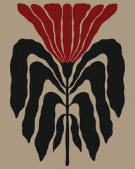 the power of a wilted red flower