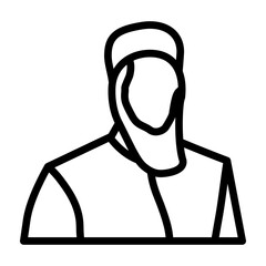 Imam Vector Line Icon Design