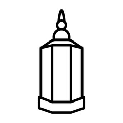 Muqam e Ibrahim Vector Line Icon Design