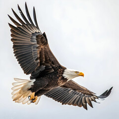 Obraz premium An eagle is a large, powerful bird of prey known for its keen vision