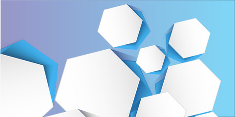 The Aesthetics of a Modern Digital Landscape: An Abstract Exploration of 3D Hexagonal Grids in White and Gray Technological Backdrops
