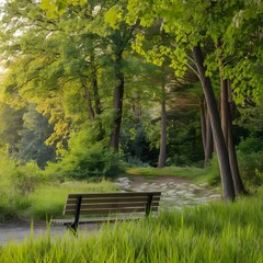 bench in the park