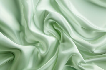 Fototapeta premium close up horizontal abstract illustration of pale wavy green soft background