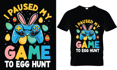 happy easter day trendy T shirt design graphic template. easter bunny funny t shirt design