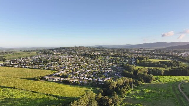 Aerial footage of Atherton Queensland Australia