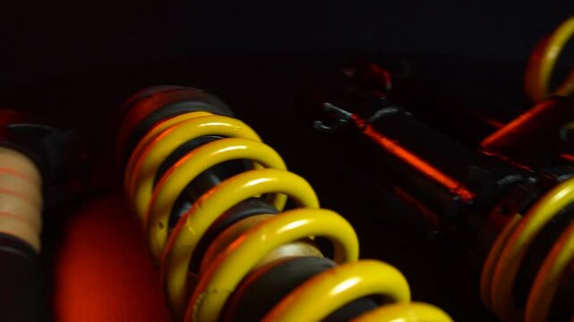 adjustable tuned sports suspension for a bench front-wheel drive car yellow coilovers 