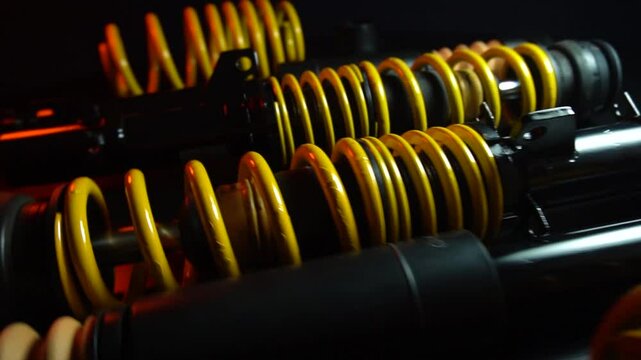 adjustable tuned sports suspension for a bench front-wheel drive car yellow coilovers 