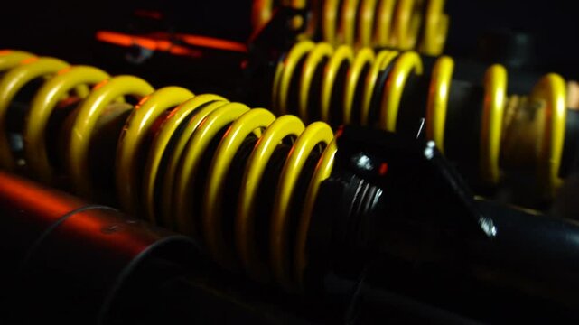 adjustable tuned sports suspension for a bench front-wheel drive car yellow coilovers 