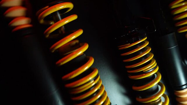 adjustable tuned sports suspension for a bench front-wheel drive car yellow coilovers 