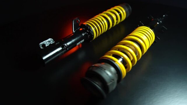 adjustable tuned sports suspension for a bench front-wheel drive car yellow coilovers 
