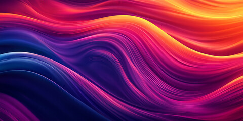 Obraz premium Abstract Flowing Waves of Color and Light for a Vibrant and Modern Digital Wallpaper