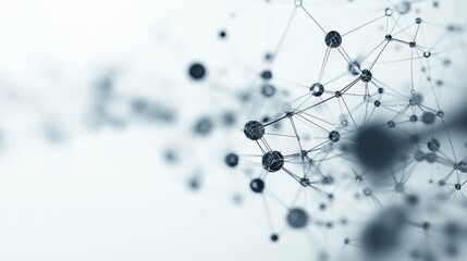 Complex abstract structure of interconnected nodes and connecting lines