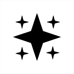 Generate icon. AI stars. Artificial intelligence symbol. Machine learning. Generate image and text sign. Computer help assistant. Data science. Vector illustration