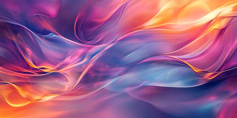 Obraz premium Abstract Flowing Waves of Color and Light for a Vibrant and Modern Digital Wallpaper