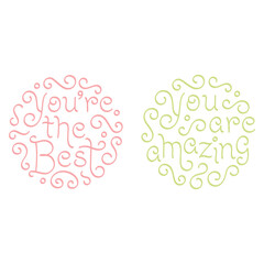 Mother 's day gift tag in circle shape