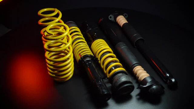 adjustable tuned sports suspension for a bench front-wheel drive car yellow coilovers 