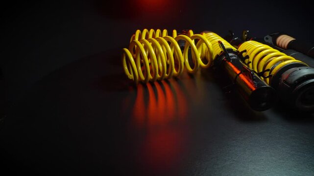 adjustable tuned sports suspension for a bench front-wheel drive car yellow coilovers 