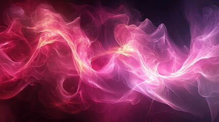 Fototapeta premium Abstract digital artwork depicting flowing colorful translucent energy