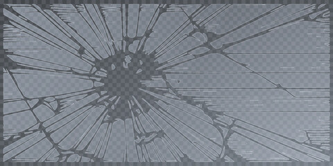 Broken glass shatter and piece. Realistic vector illustration set of explode mirror shard fragment. flying transparent sharp debris elements of smithereens beaten crystal or ice on dark background.