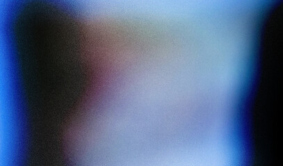 Blue gradient background grainy glowing blue white light spot black dark backdrop noise texture...