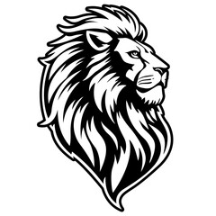 Lion Head | Lion | Wild Animal | King of the Jungle  | Lion Face | Jungle Predator | Zoo Animal | Wildlife | Original Illustration | Vector and Clipart | Cutfile and Stencil