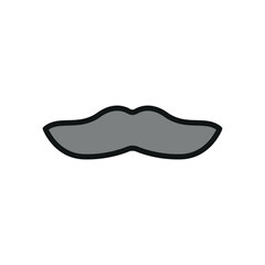 Fake mustache icon represents classic disguise humor, perfect for April Fool's Day designs, prank-themed content, comedy events, and playful illustrations.