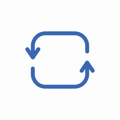 Sync data refresh icon vector sign