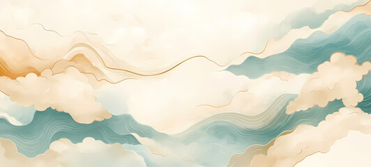 auspicious clouds and auspicious background