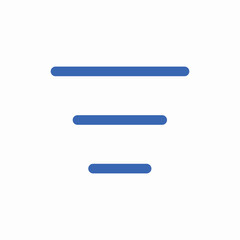 Obraz premium burger menu icon vector sign