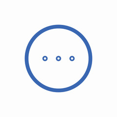 More options menu icon vector sign