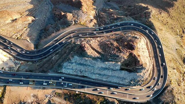Al Taif drone 4k video Aerial view, Al Hada Mountain in Taif City top view, Saudi Arabia with Beautiful View of Mountains and Al Hada road to Mecca, Saudi tourism