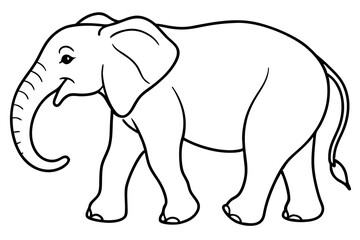 Elegant Elephant Linework